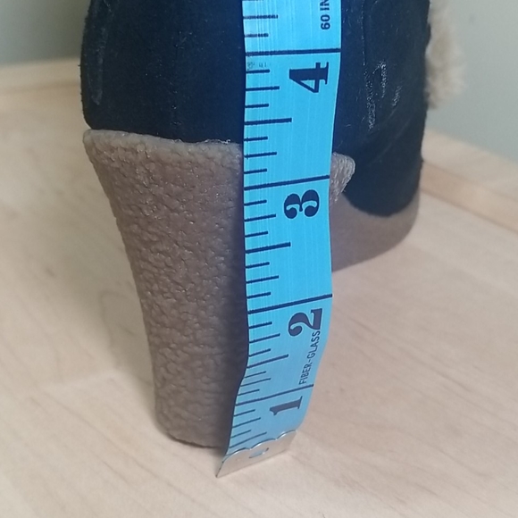 S E Boutique suede fur tall boots w size 8 - Picture 12 of 12